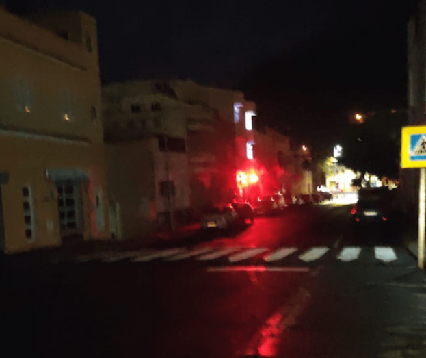 Imagen de una calle de Valsequillo a oscuras / TA